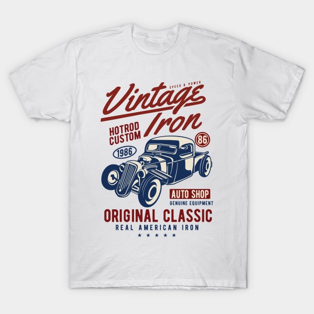 Vintage Hot Rod T-Shirt by lionkingdesign